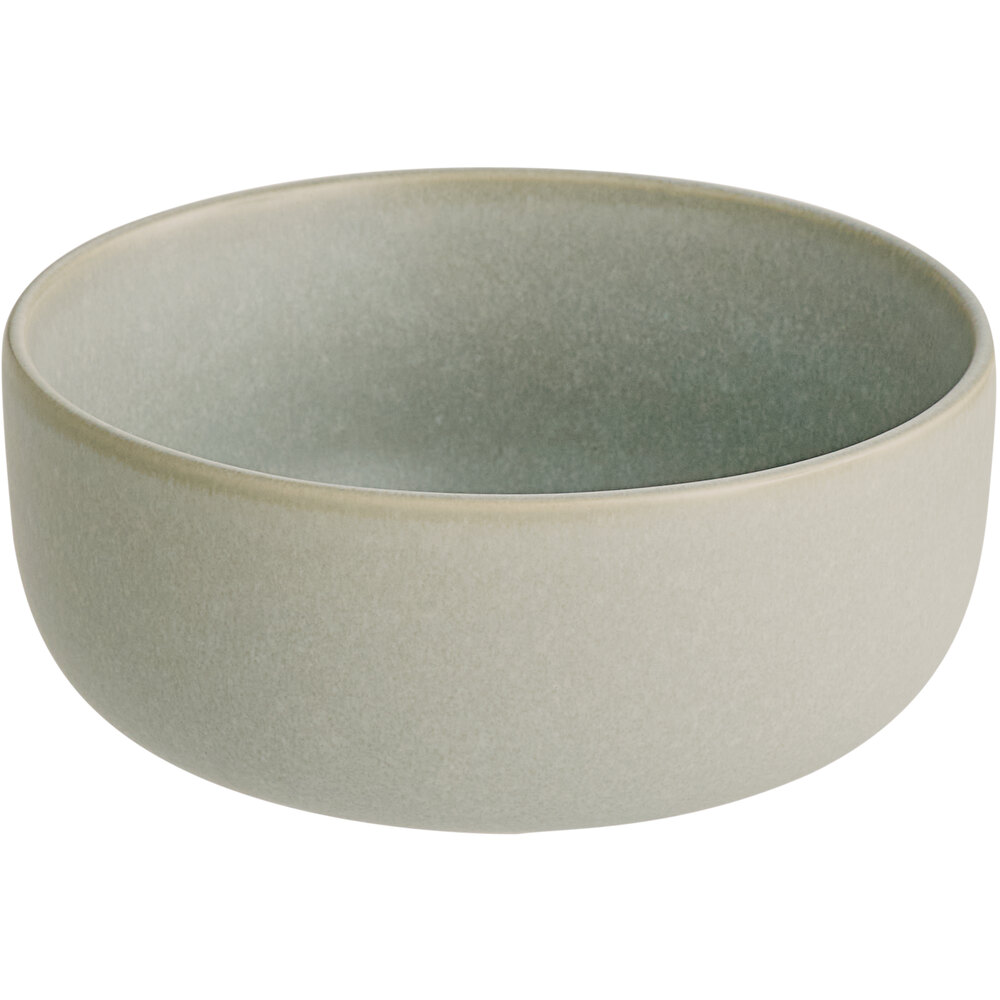 Acopa Pangea 16 oz. Ash Matte Porcelain Bowl - Sample