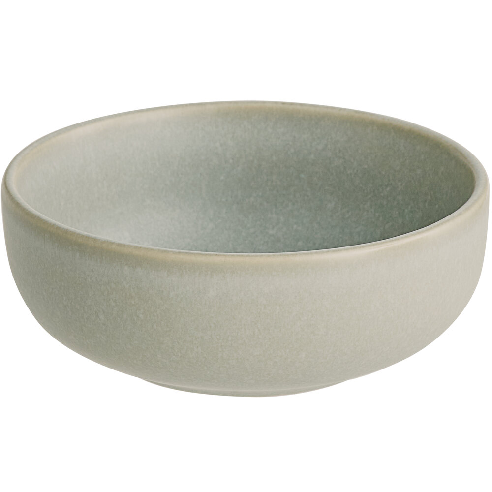 Acopa Pangea 10 oz. Ash Matte Porcelain Nappie Bowl - Sample