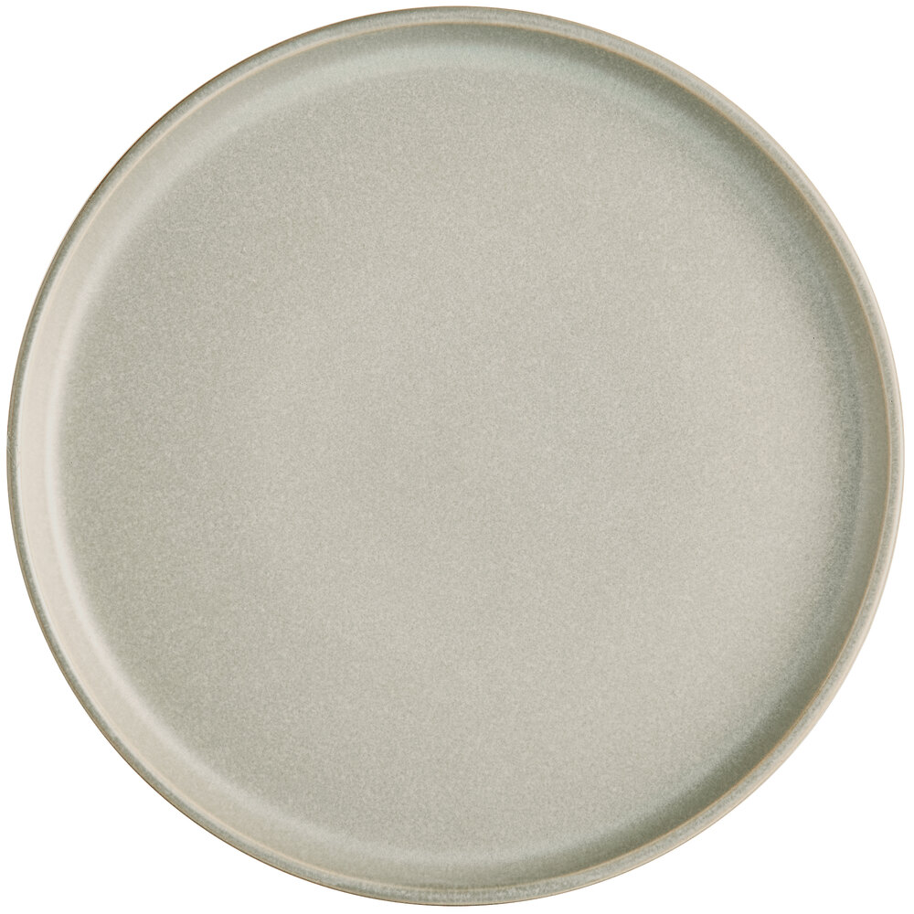 Acopa Pangea 9" Ash Matte Coupe Porcelain Plate - Sample