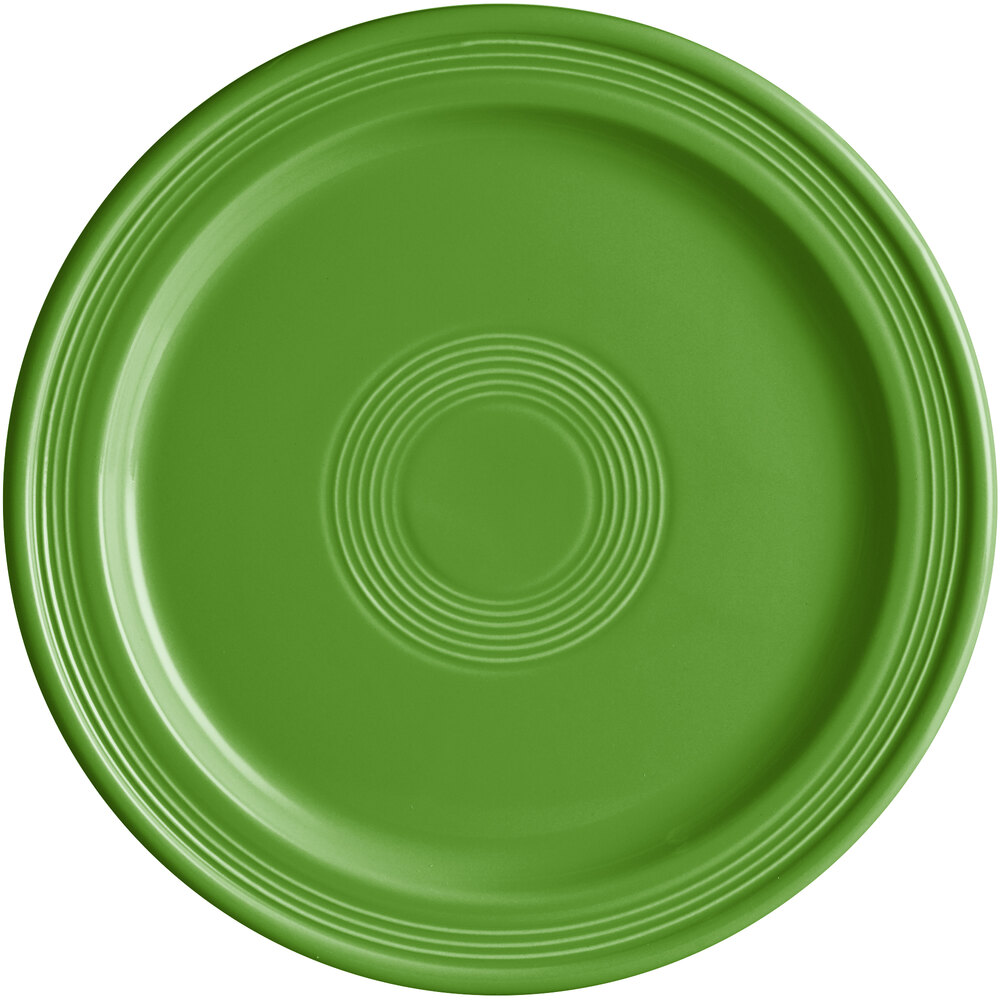 Acopa Capri 10" Palm Green Stoneware Plate - Sample