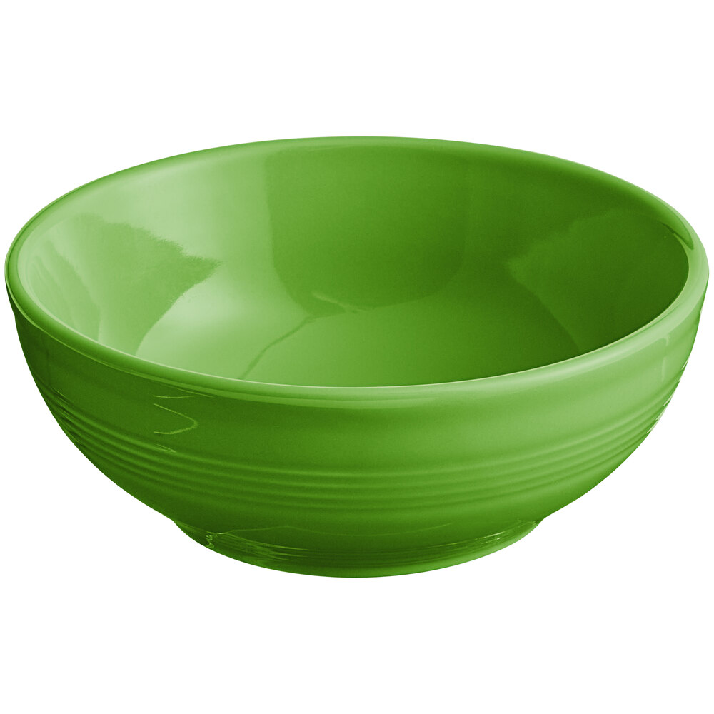 Acopa Capri 19 oz. Palm Green Stoneware Bistro Bowl - Sample