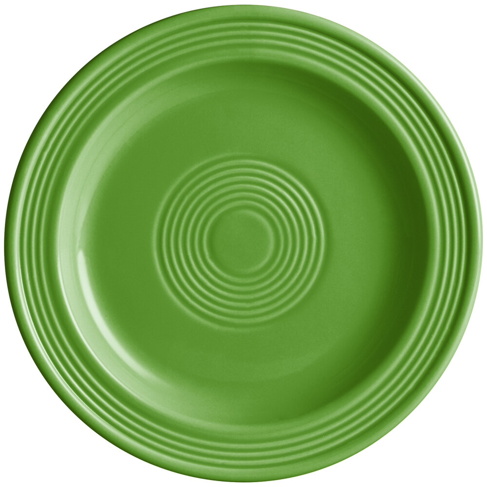 Acopa Capri 7" Palm Green Stoneware Plate - Sample
