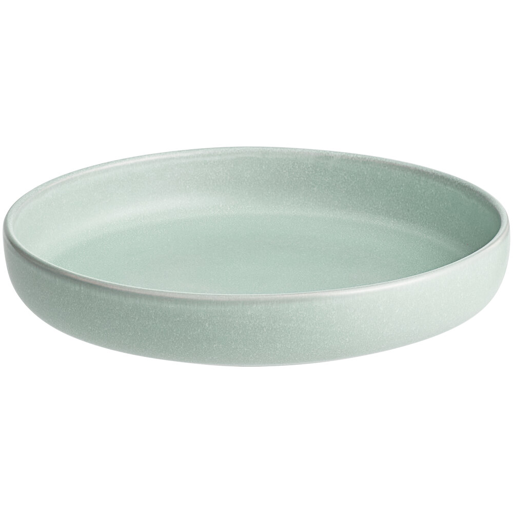 Acopa Pangea 22 oz. Harbor Blue Matte Porcelain Pasta Bowl - Sample