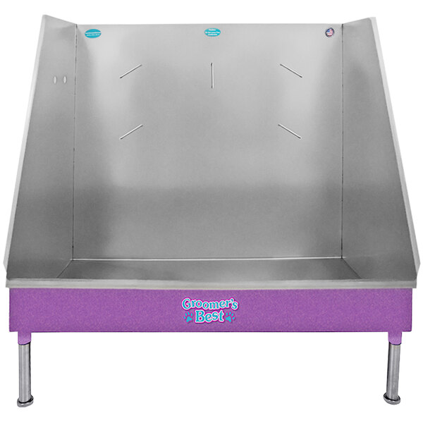 Groomer's Best GB48WI-PUR 48" Purple Walk-In Bathing Tub with Right Drain