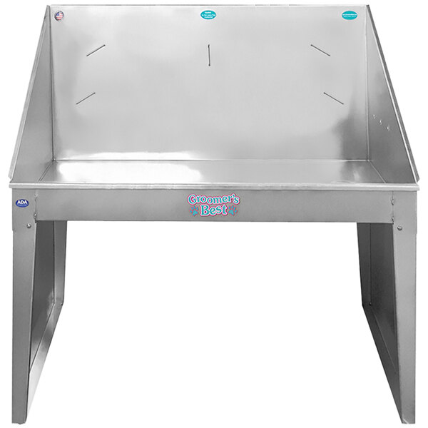 Groomer's Best GB58STADA-R 58" Stainless Steel ADA Standard Bathing Tub with Right Drain