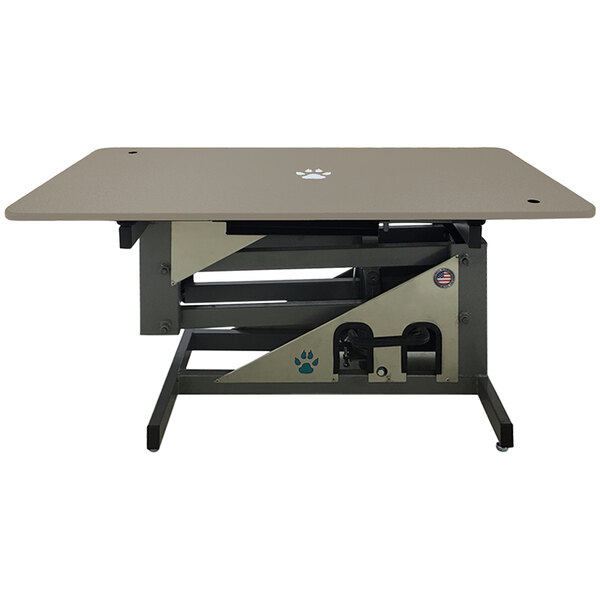 Groomer's Best GB42HYT-T 24" x 42" Hydraulic Tan Grooming Table