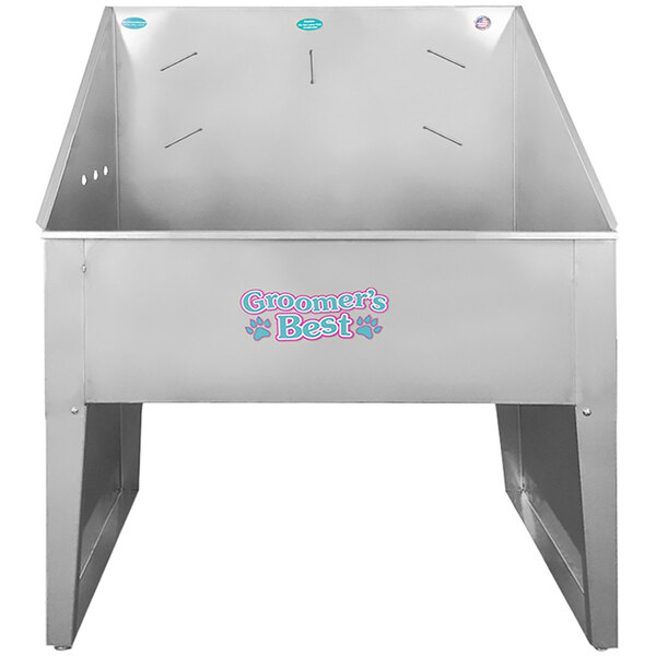 Groomer's Best GB48ST-L 48" Stainless Steel Standard Bathing Tub with Left Drain