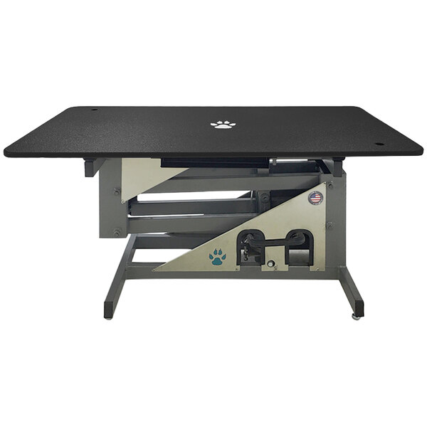 Groomer's Best GB48HYT-B 24" x 48" Hydraulic Black Grooming Table