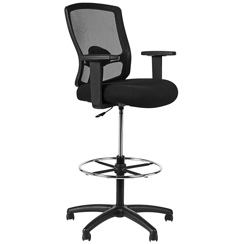 Alera ALEET4614 Etros Series Black Mesh Stool