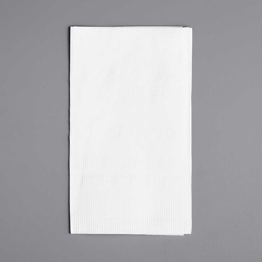 Choice 15" x 17" White Customizable 3-Ply Dinner Napkin - 2,000/Case
