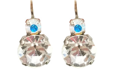 Mariana Crystal Earrings, Large, Clear