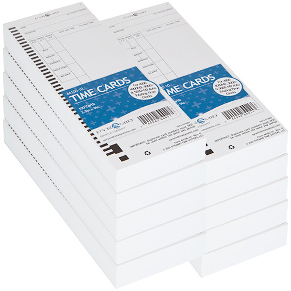 Pyramid Time Systems 44100-10MB Time Card for 4000, 4000HD, 4000PRO, 5000, and 5000HD Time Clocks - 1,000/Pack