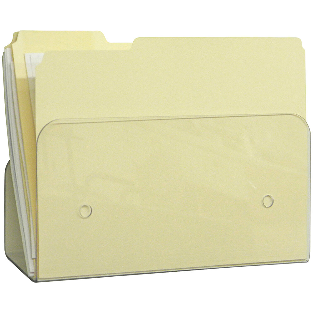Omnimed 12" x 3" x 6" Plastic Wall Pocket 255750