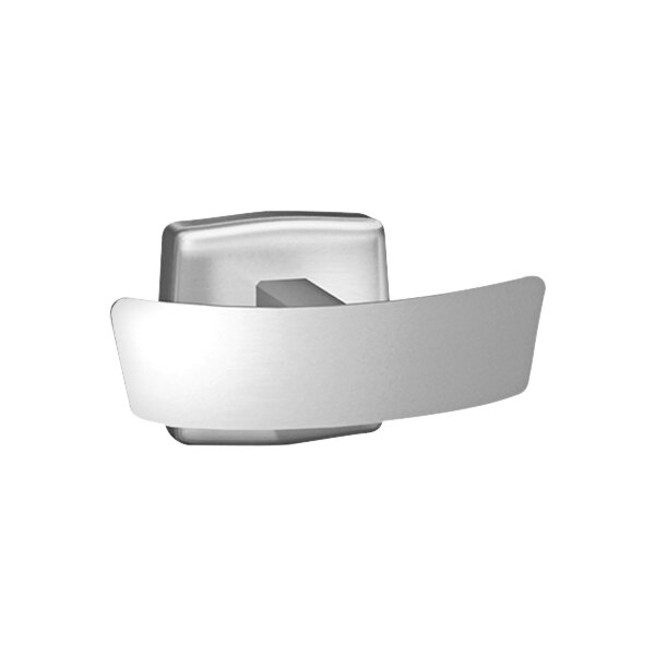 American Specialties, Inc. 10-7345-S-PK Satin Stainless Steel Surface-Mounted Double Robe Hook - 4/Pack
