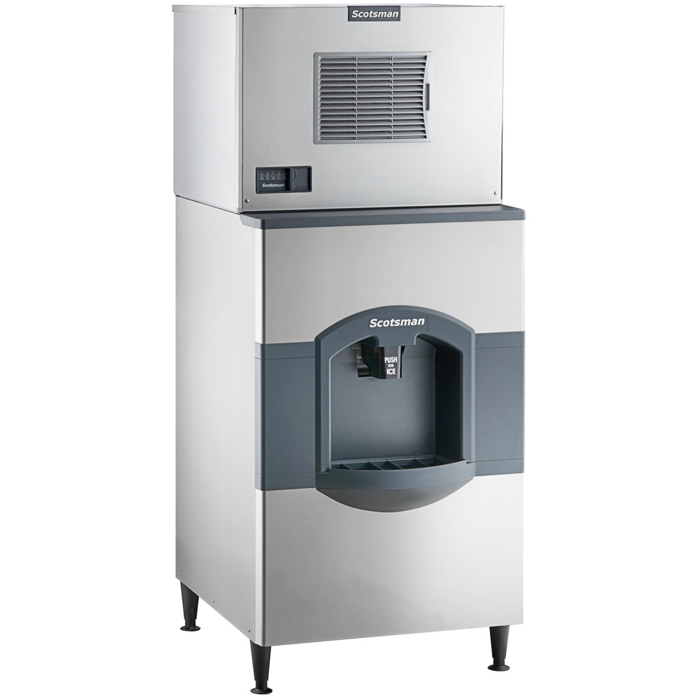 Scotsman MC0530MA-1 Prodigy Elite® Series 30" Air Cooled Medium Cube Ice Machine / Dispenser with Vari-Smart Ice Level Control Kit - 525 lb.