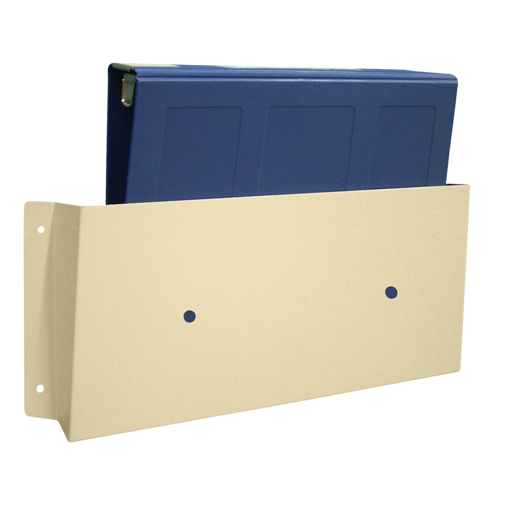 Omnimed 17" x 9 3/4" Beige Aluminum 1-Pocket Wall File