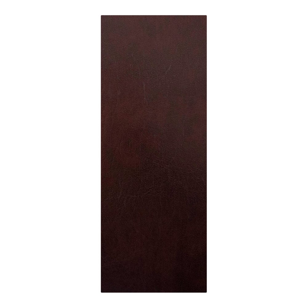 H. Risch, Inc. 4 1/4" x 11" Wine Tuxedo Leather Customizable 1 View Menu Cover with Picture Corners