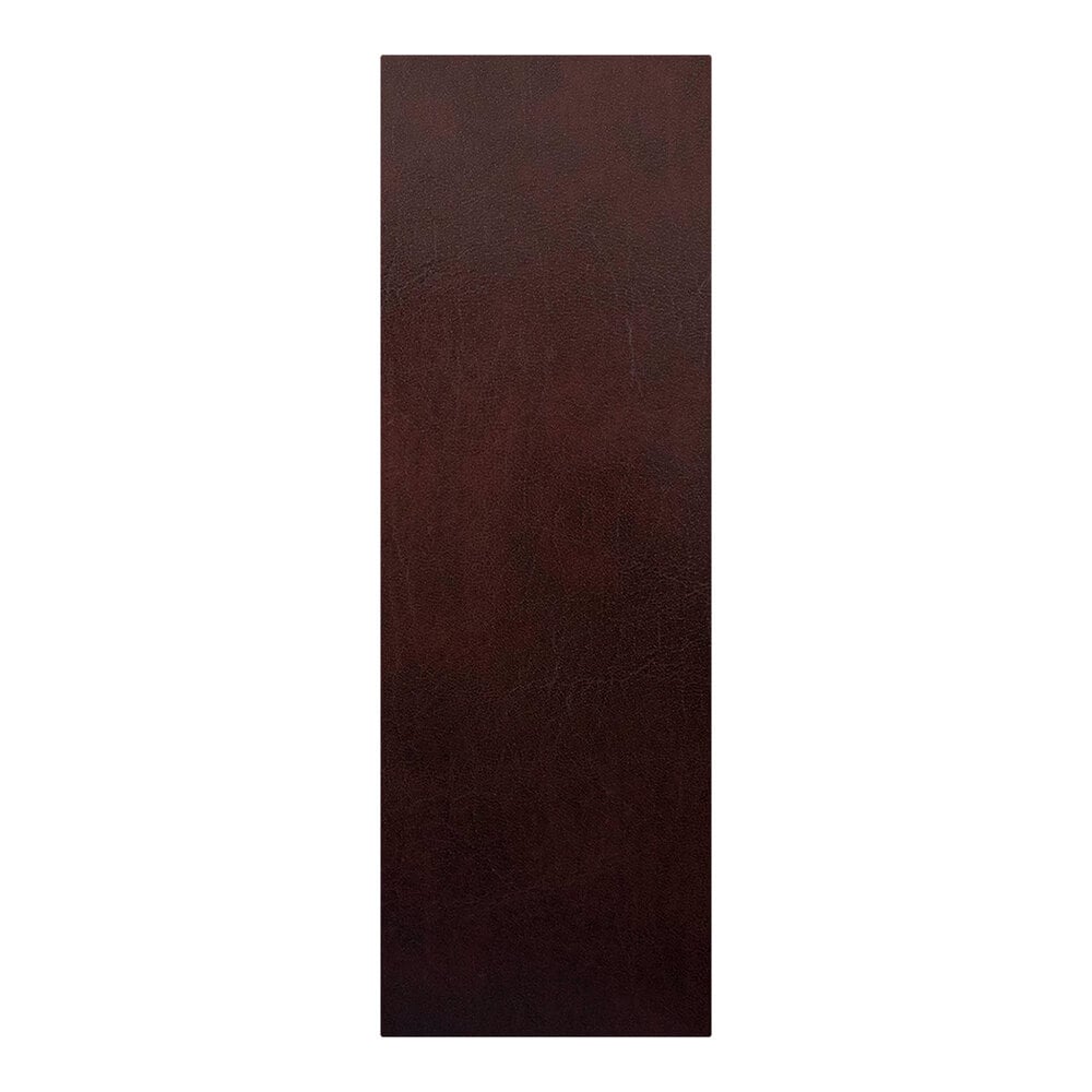 H. Risch, Inc. 4 1/4" x 14" Wine Tuxedo Leather Customizable 1 View Menu Cover with Picture Corners
