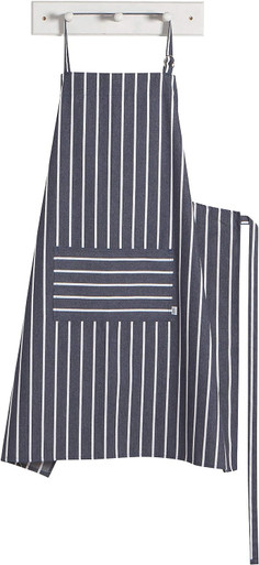 Now Designs Oversized Mighty Apron, Blue Butcher Stripe (2508348)