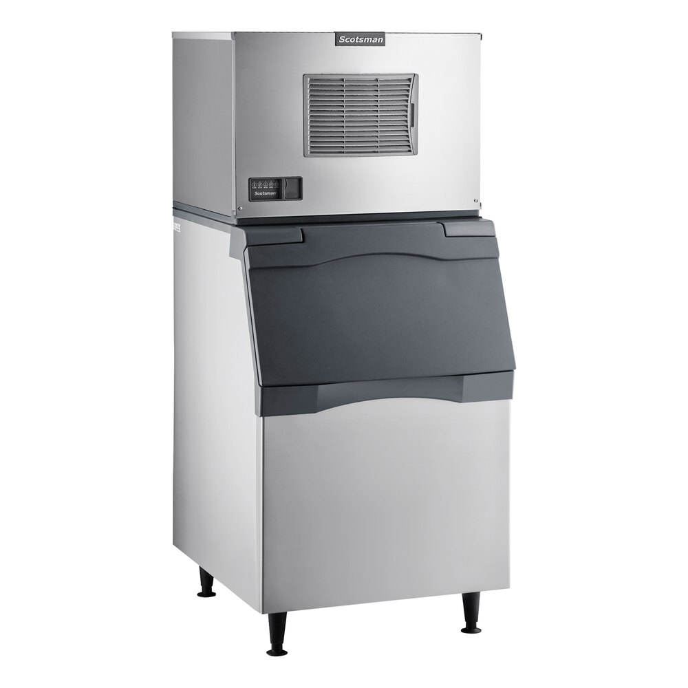 Scotsman MC0530SA-1 Prodigy Elite® Series 30" Air Cooled Small Cube Ice Machine with Stainless Steel Storage Bin - 525 lb.