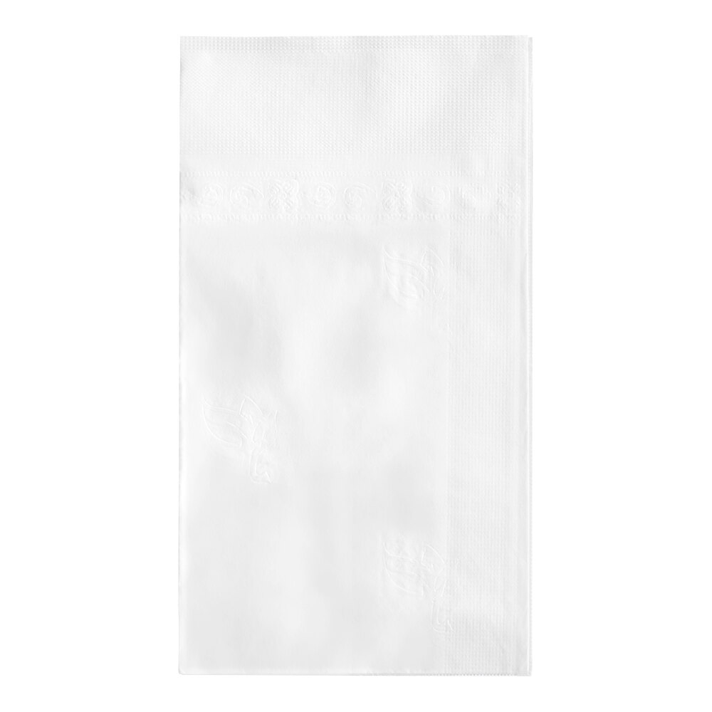 Choice White Customizable 2-Ply Dinner Napkin 17" x 15" - 3,000/Case