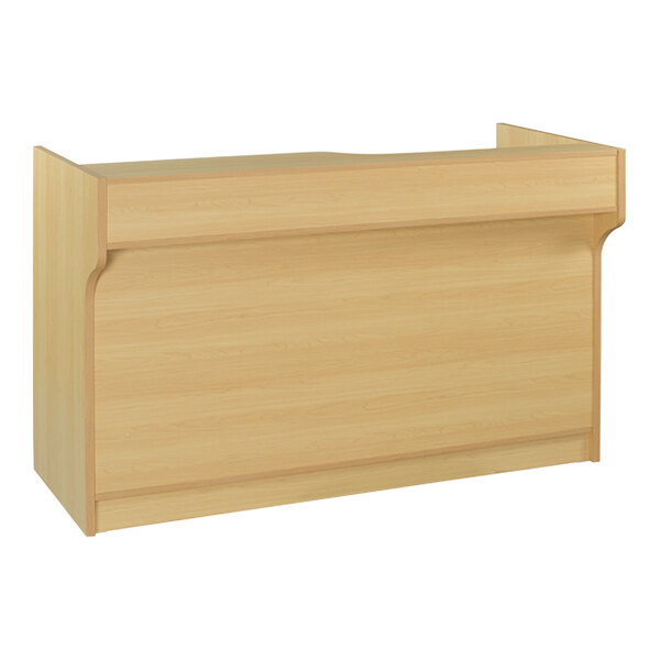 72" x 22" x 42" Maple Ledgetop Cash Wrap Counter