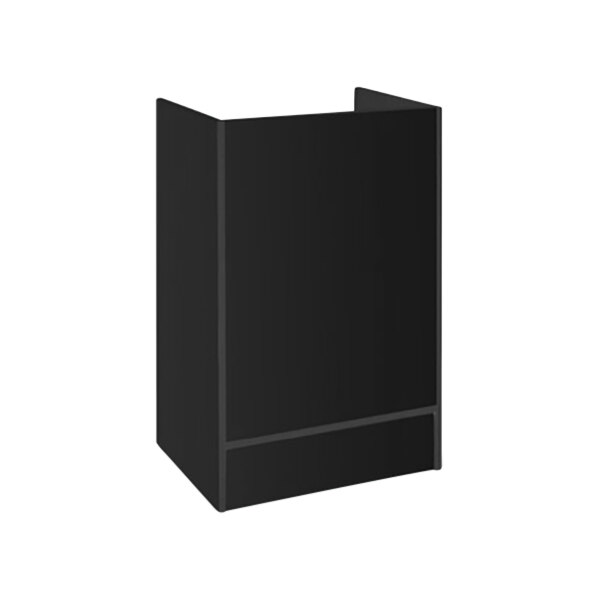 24" x 18" x 38" Black Cash Register Stand with Locking Drawer