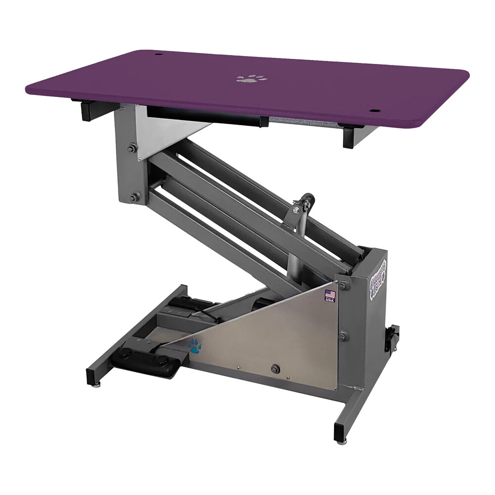 Groomer's Best GB36ELT-PU 24" x 36" Electric Purple Grooming Table