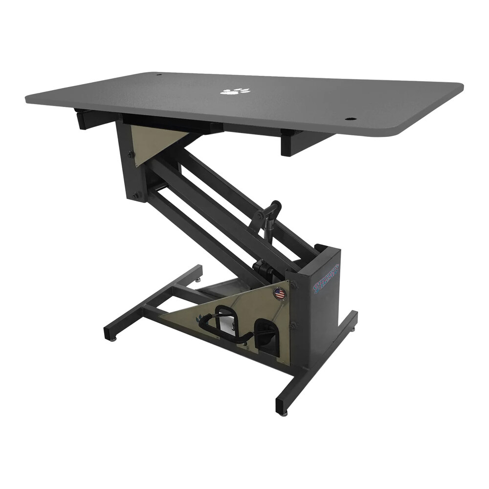 Groomer's Best GB36HYT-G 24" x 36" Hydraulic Gray Grooming Table