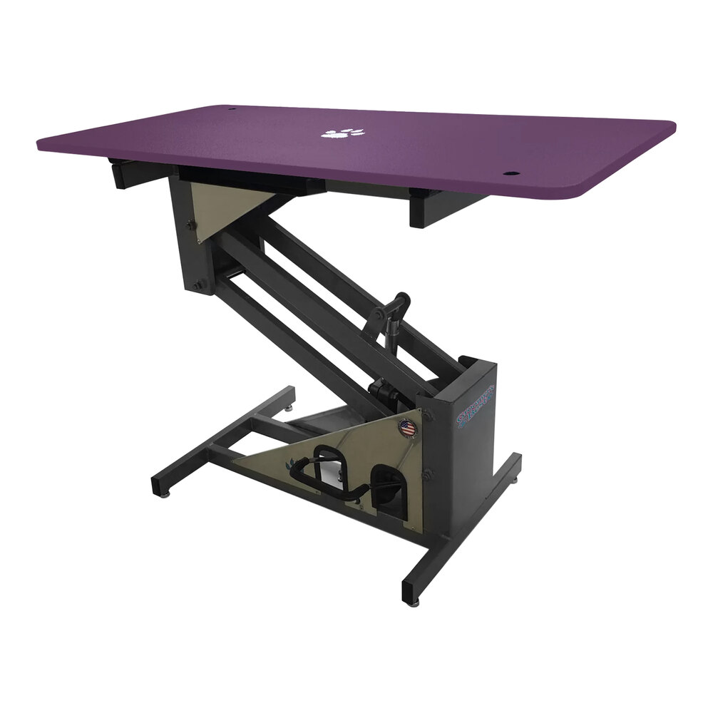 Groomer's Best GB36HYT-PU 24" x 36" Hydraulic Purple Grooming Table