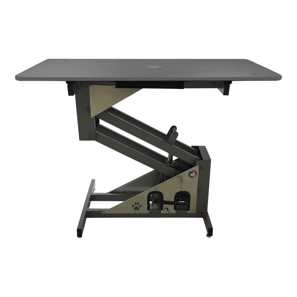 Groomer's Best GB48HYT-G 24" x 48" Hydraulic Gray Grooming Table