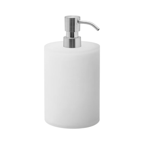 room360 Nassau RSP031FRR22 28 oz. Ice Soap Dispenser with Mirrored Stainless Pump Top - 6/Case