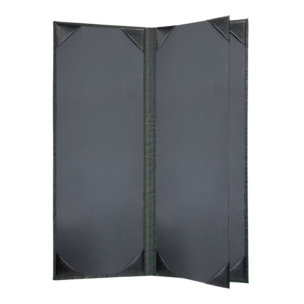 H. Risch, Inc. HAR-4V Harley 4 1/4" x 11" Customizable Green 4 View Menu Cover