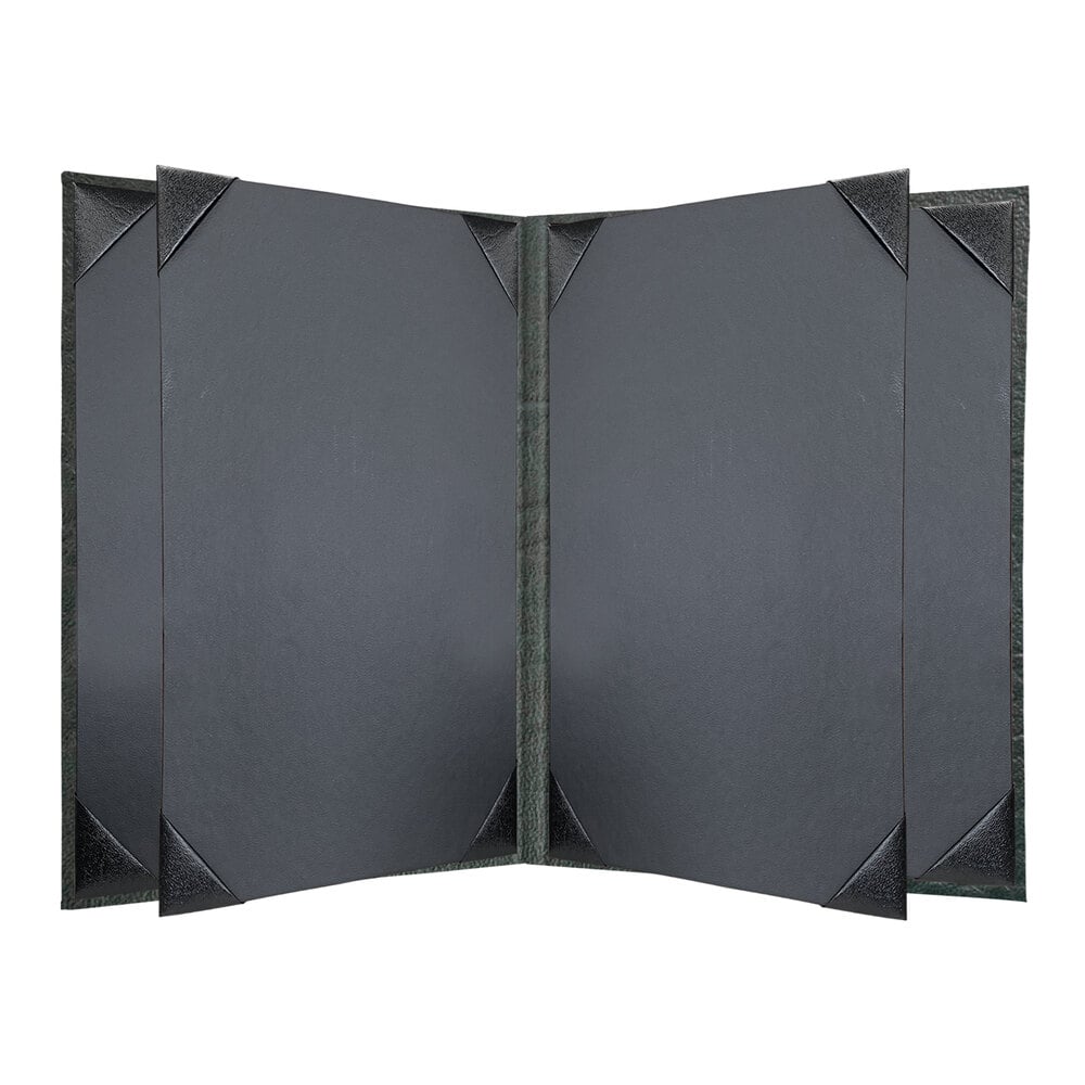 H. Risch, Inc. HAR-6V Harley 5 1/2" x 8 1/2" Customizable Green 6 View Menu Cover