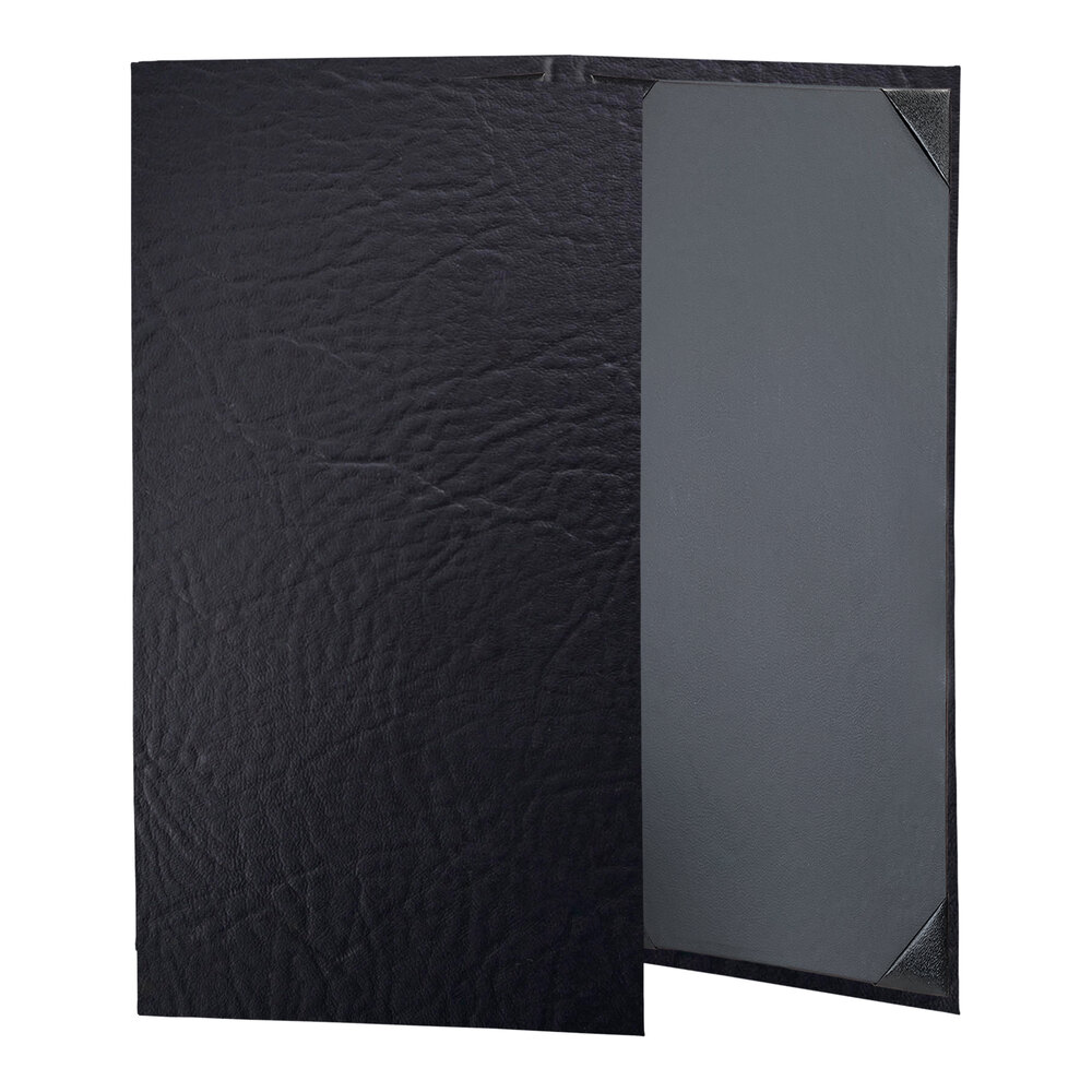 H. Risch, Inc. HAR-3V Harley 8 1/2" x 14" Customizable Black 3 View Menu Cover