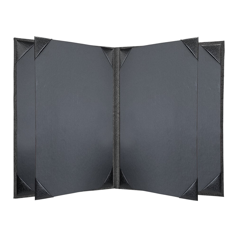 H. Risch, Inc. HAR-6V Harley 5 1/2" x 8 1/2" Customizable Charcoal 6 View Menu Cover