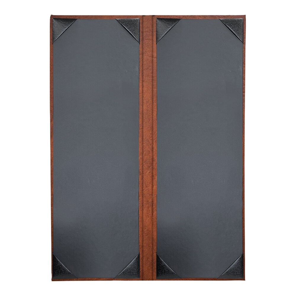 H. Risch, Inc. HAR-2V Harley 4 1/4" x 14" Customizable Butterscotch 2 View Menu Cover