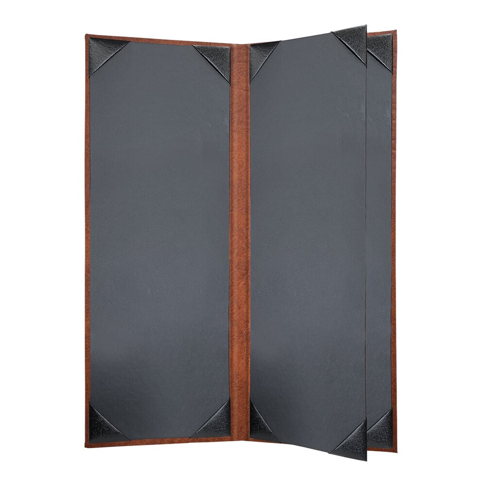 H. Risch, Inc. HAR-4V Harley 4 1/4" x 11" Customizable Butterscotch 4 View Menu Cover