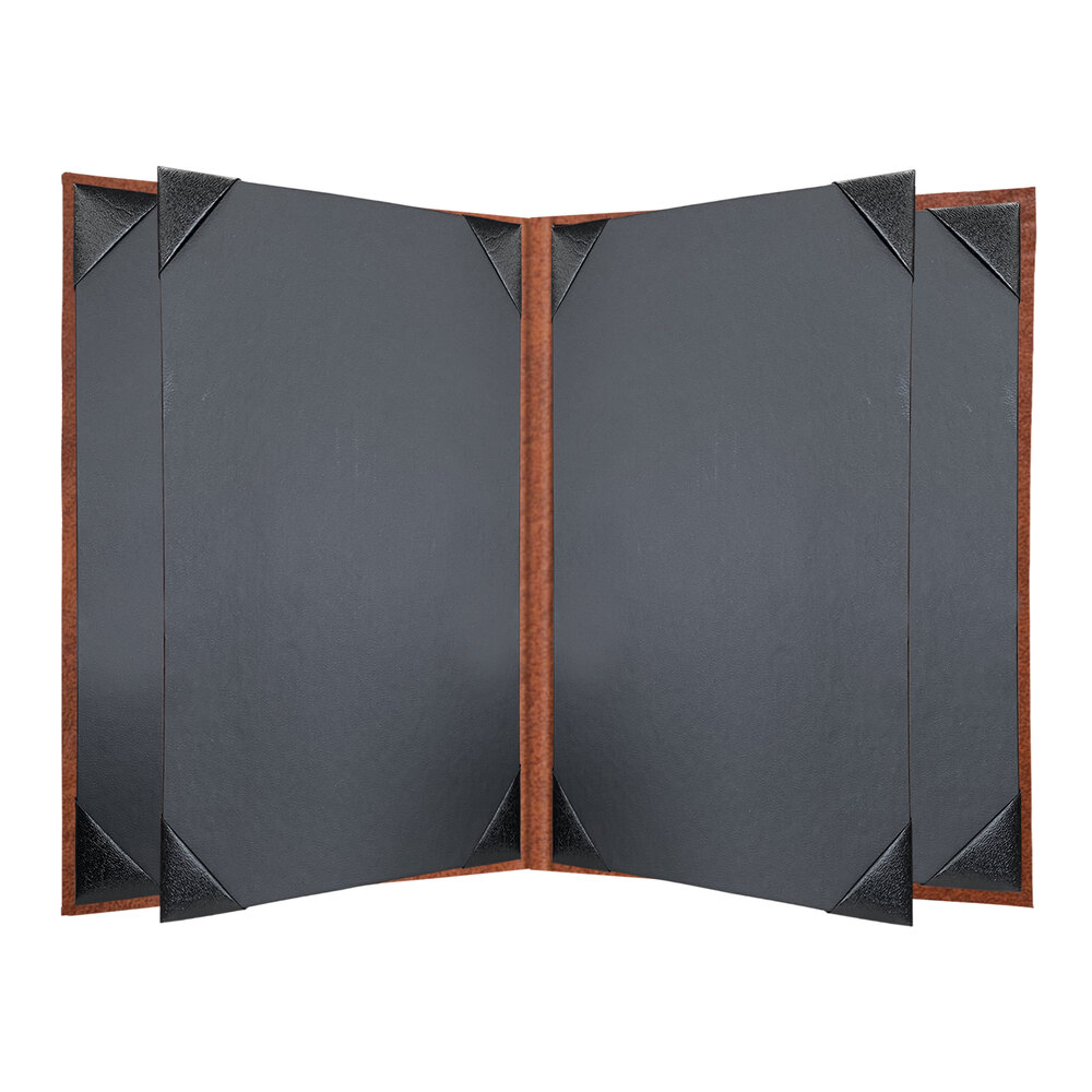 H. Risch, Inc. HAR-6V Harley 5 1/2" x 8 1/2" Customizable Butterscotch 6 View Menu Cover