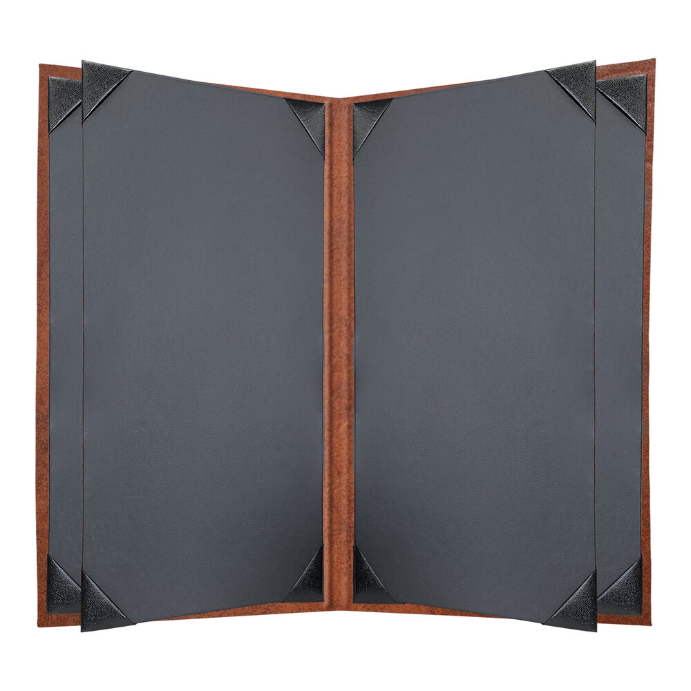 H. Risch, Inc. HAR-6V Harley 8 1/2" x 14" Customizable Butterscotch 6 View Menu Cover