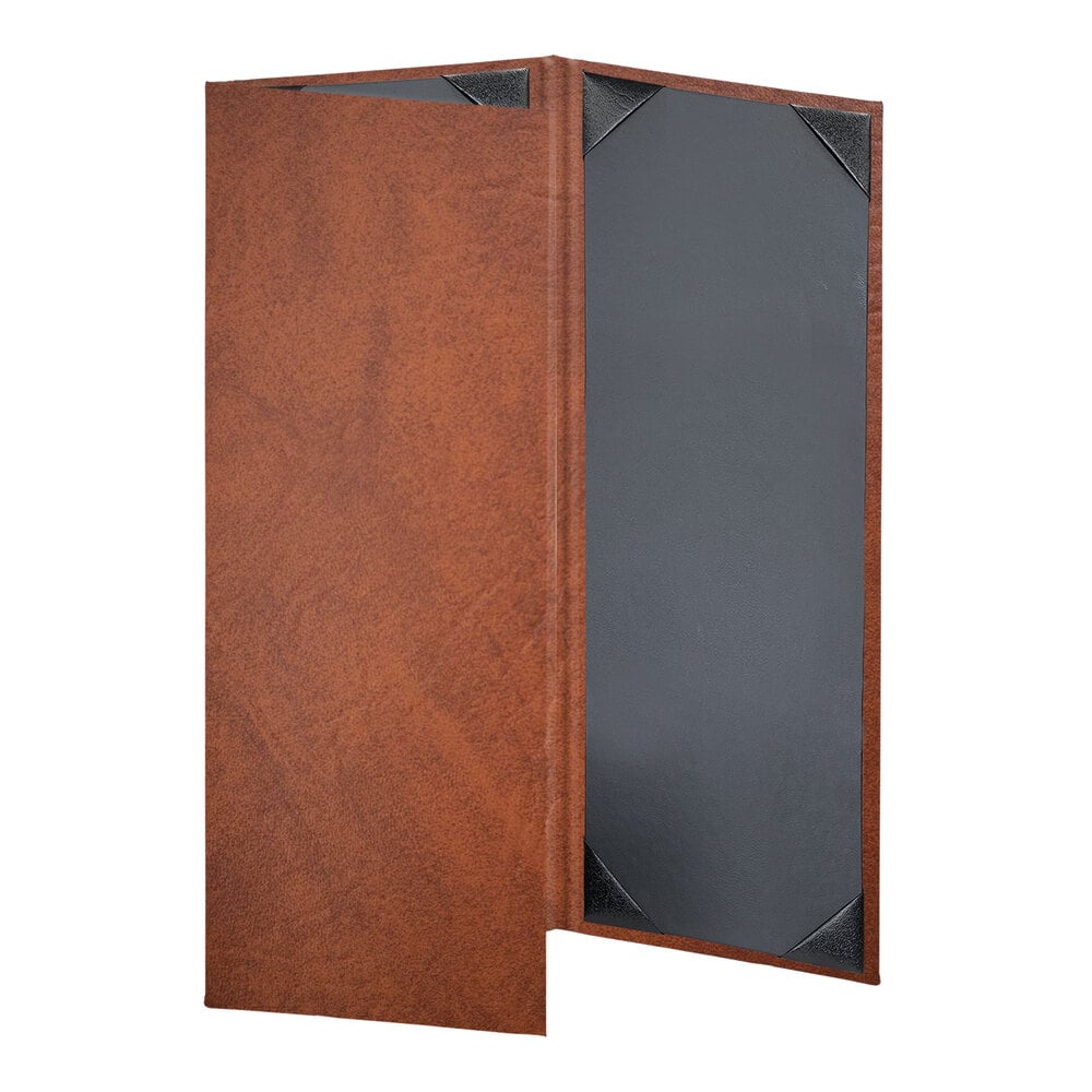 H. Risch, Inc. HAR-3V Harley 4 1/4" x 11" Customizable Butterscotch 3 View Menu Cover