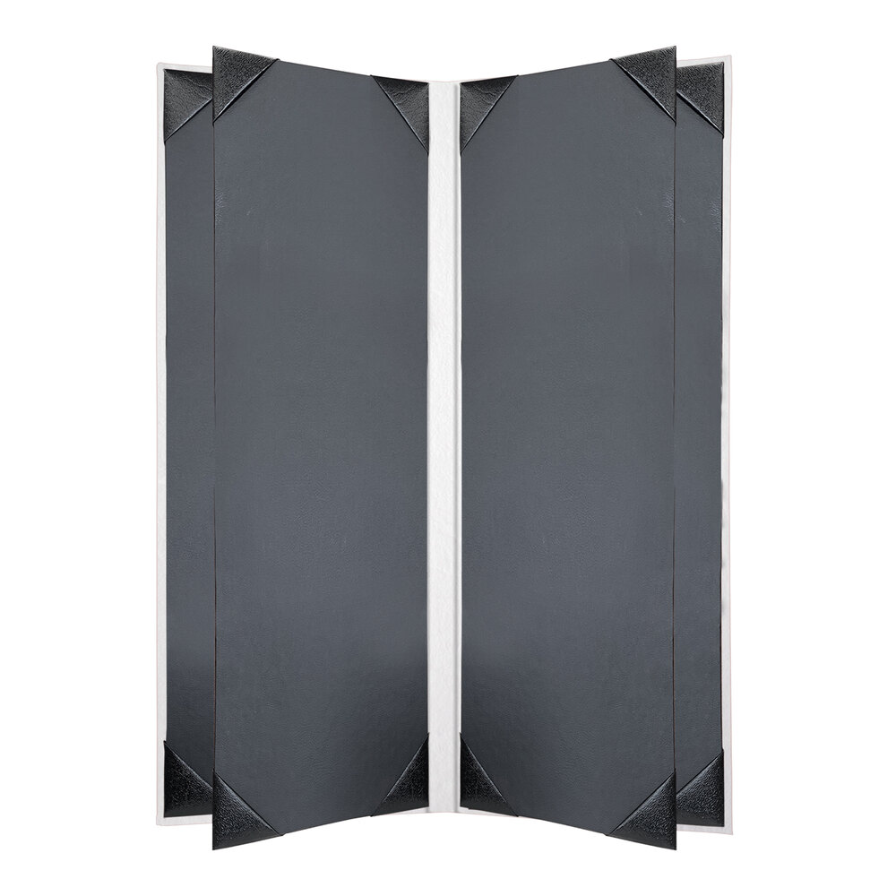 H. Risch, Inc. HAR-6V Harley 4 1/4" x 11" Customizable White 6 View Menu Cover