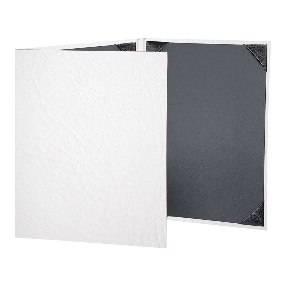 H. Risch, Inc. HAR-3V Harley 8 1/2" x 11" Customizable White 3 View Menu Cover