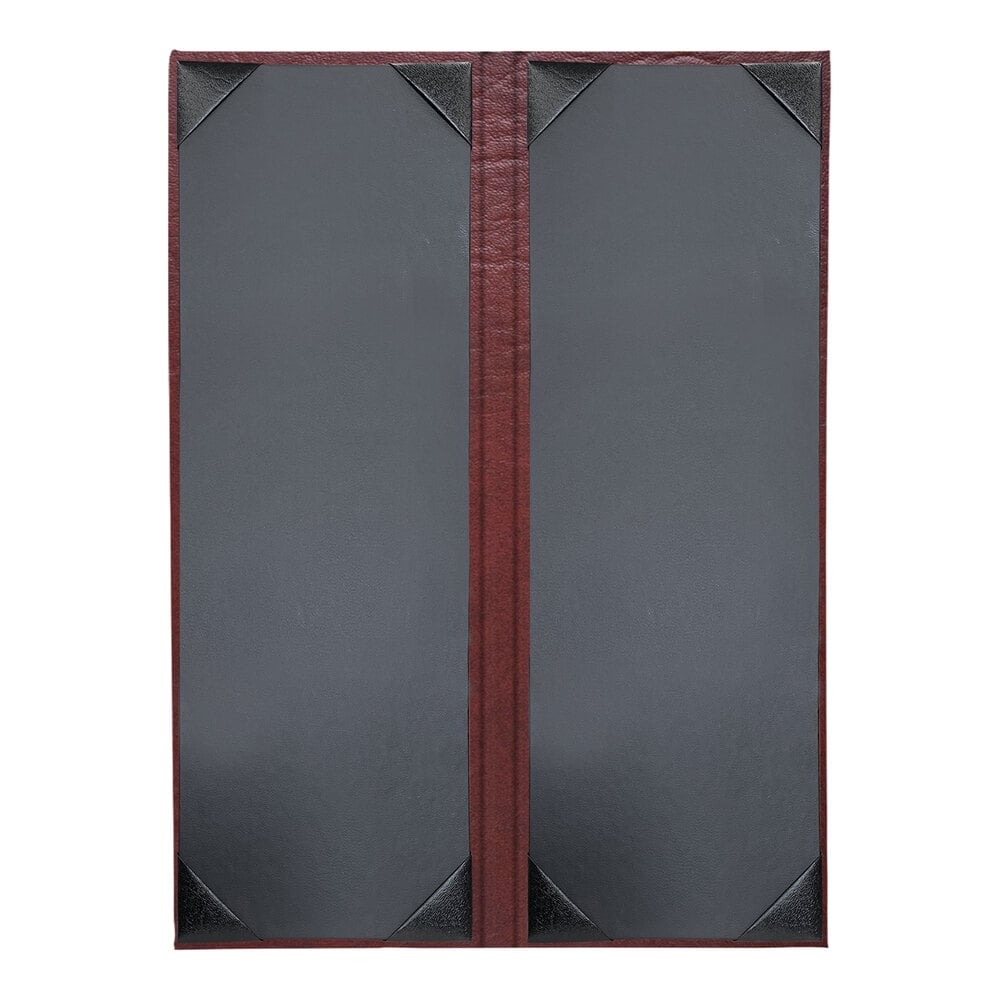 H. Risch, Inc. HAR-2V Harley 4 1/4" x 14" Customizable Wine 2 View Menu Cover