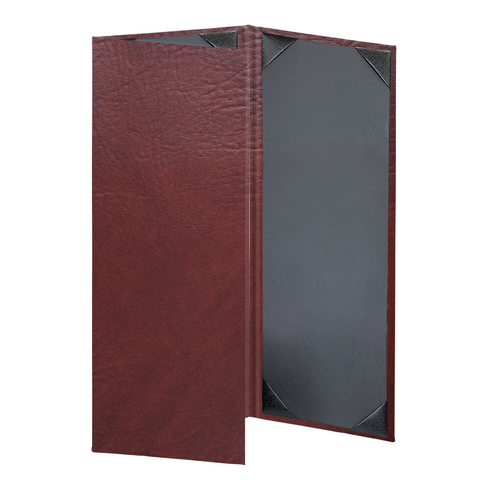 H. Risch, Inc. HAR-3V Harley 4 1/4" x 11" Customizable Wine 3 View Menu Cover