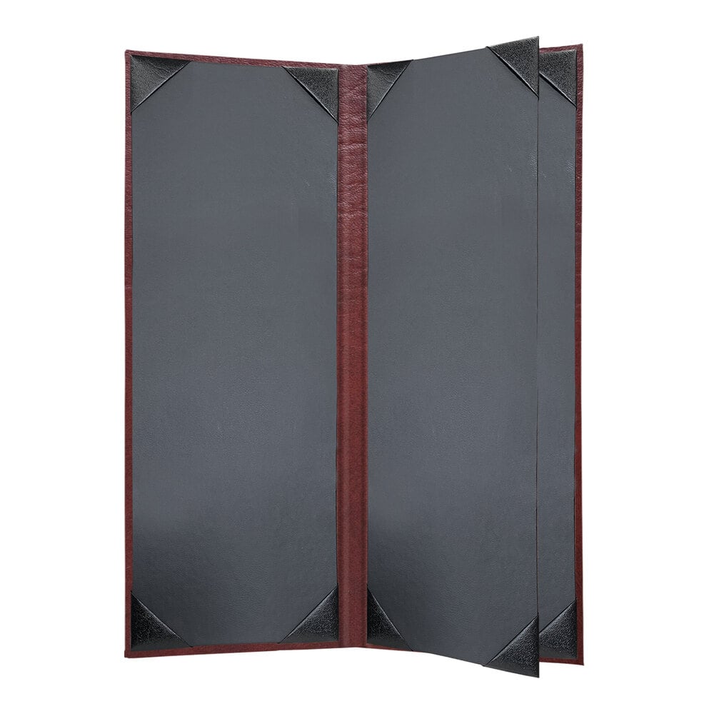 H. Risch, Inc. HAR-4V Harley 4 1/4" x 11" Customizable Wine 4 View Menu Cover