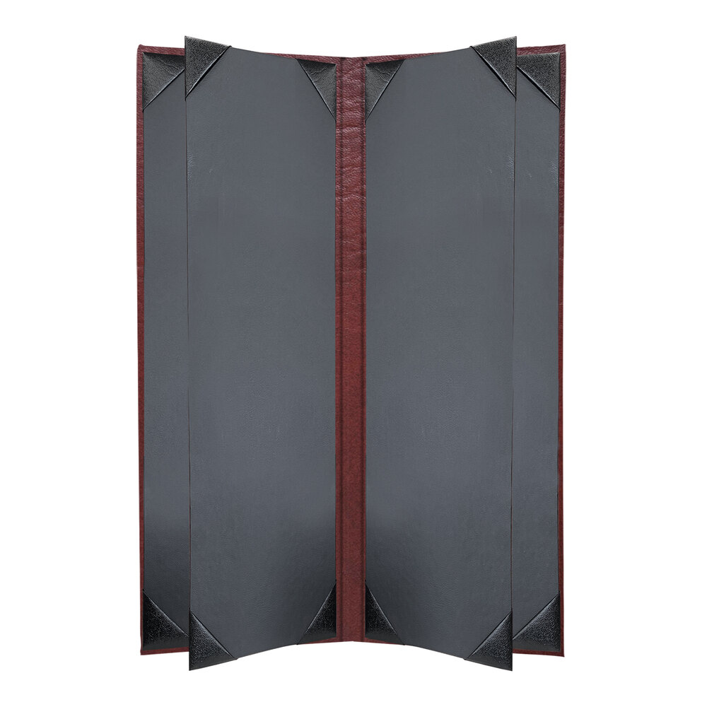 H. Risch, Inc. HAR-6V Harley 4 1/4" x 14" Customizable Wine 6 View Menu Cover