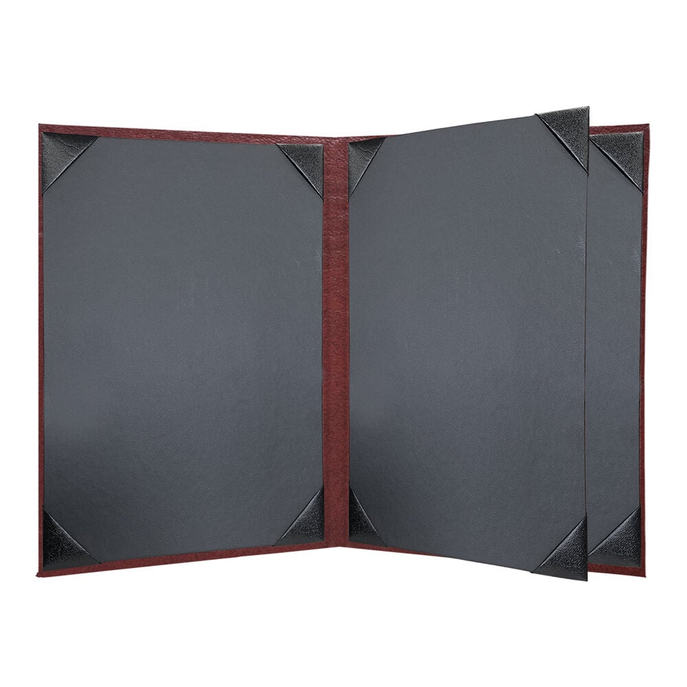 H. Risch, Inc. HAR-4V Harley 8 1/2" x 11" Customizable Wine 4 View Menu Cover