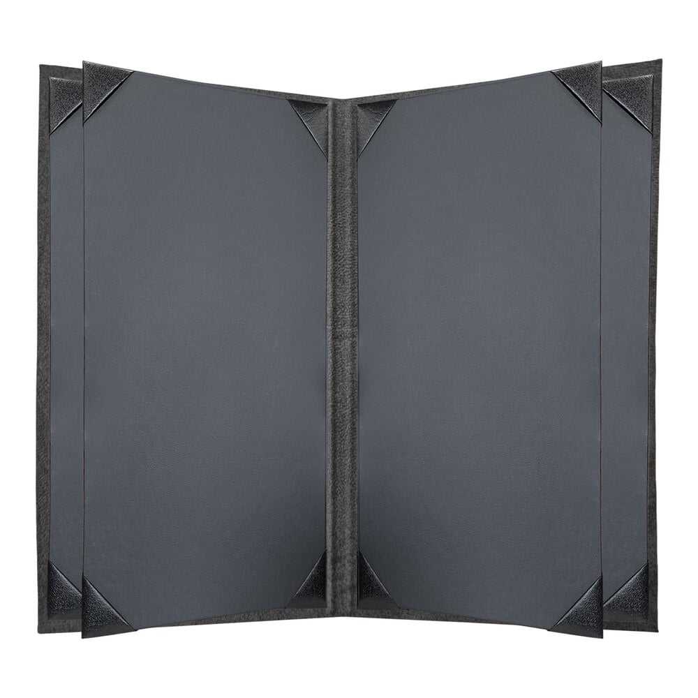 H. Risch, Inc. HAR-6V Harley 8 1/2" x 14" Customizable Charcoal 6 View Menu Cover