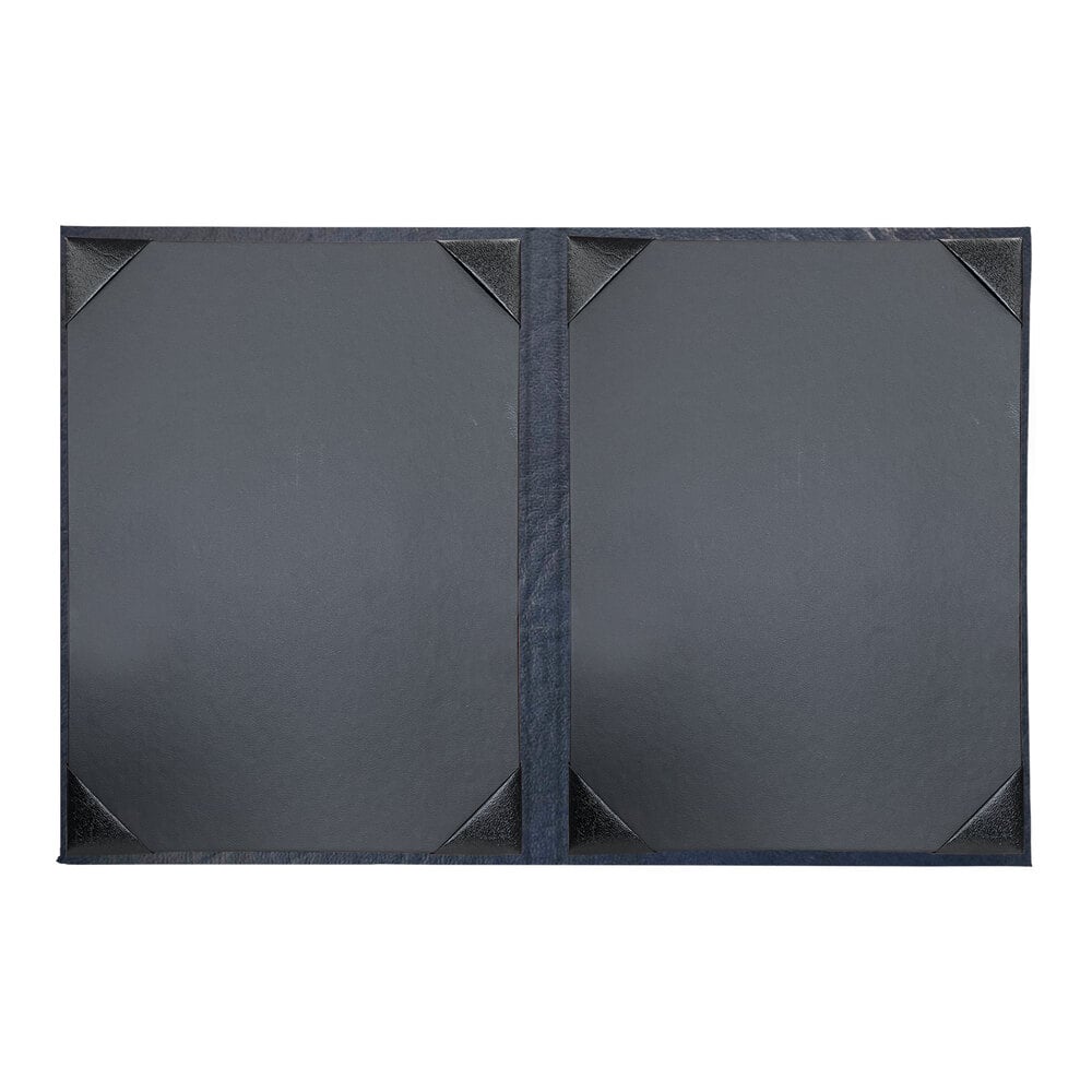 H. Risch, Inc. HAR-2V Harley 8 1/2" x 11" Customizable Navy 2 View Menu Cover